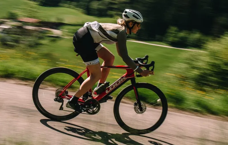 Look e-765 Optimum ULTEGRA Di2 Red Glossy-5